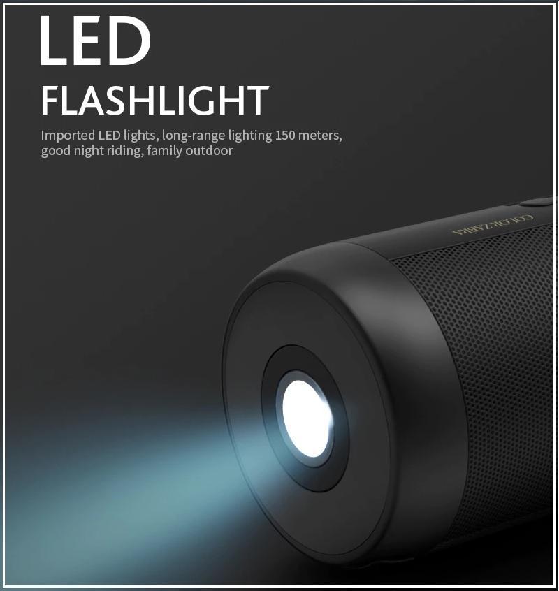 The Ultimate Bluetooth Speaker For BIG Sound Quality Made For Indoors or Outdoors!  Waterproof + LED Light + TF Card Slot AND FM Radio!  Get Yours Now & WE'LL PAY For Shipping!