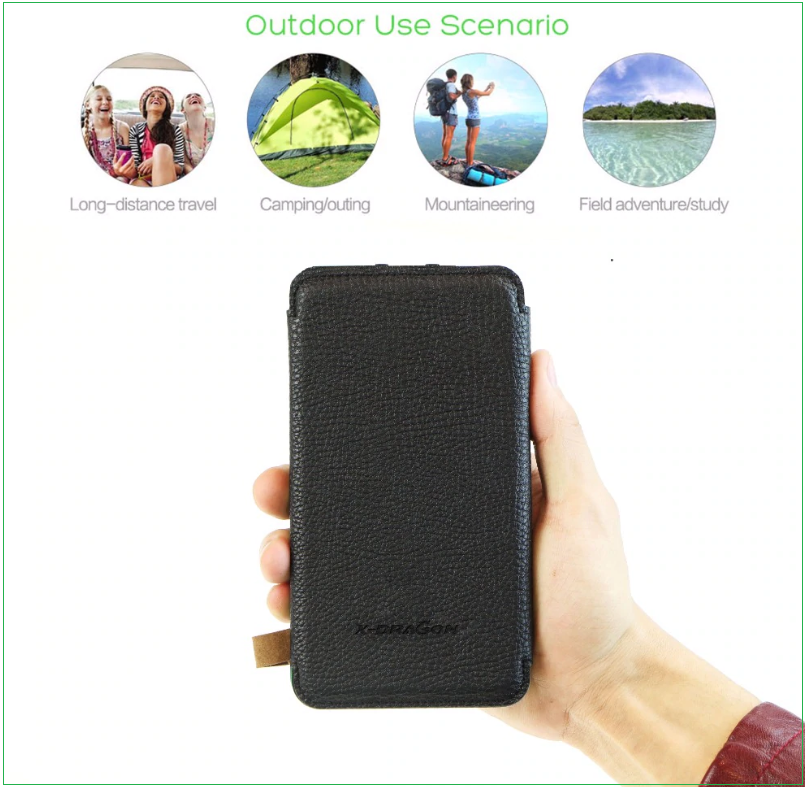 The Ultimate DUAL POWER SOURCE 10000 mAh Power Back-up System With 3-Panel Solar Chargers + Built In LED Flashlight And Special FREE 🚛 Shipping Too!