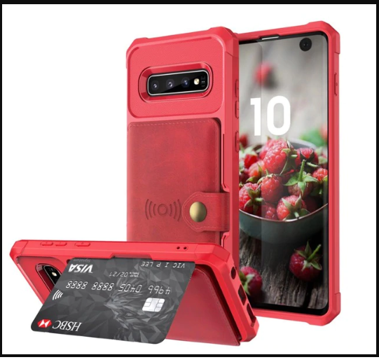 The All New Samsung Deluxe Armor + Wallet Case All-in-One!  Sleek & Compact Yet Carries Your Cards, ID & Cash Too + You Get FREE  🚚 SHIPPING Today!
