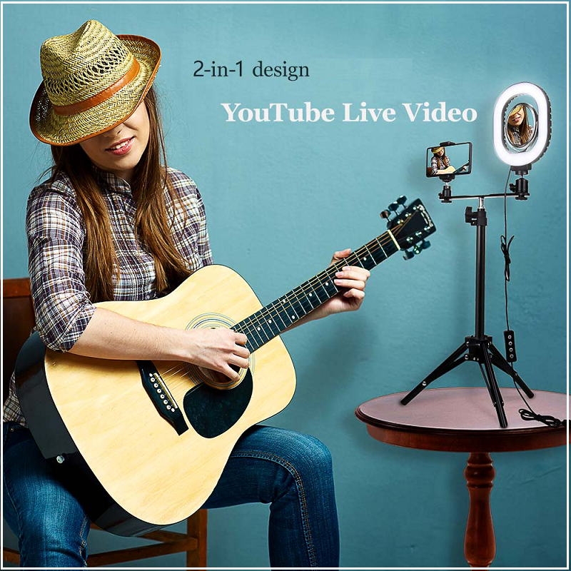 360 ProLight Multi-mode LED Selfie Light Ring + Deluxe Tripod + Bluetooth Remote + 360 Phone Mount For The Perfect Video & Selfie Every Time! You Get FREE 🚛 Shipping Too!