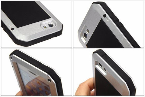 Image of Rugged Metal Reinforced Protective Case Engineered For Your iPhone Gives You The Ultimate In High Impact Protection Without Adding Excess Bulk!  Get Yours Now & You Get FREE Shipping Too!