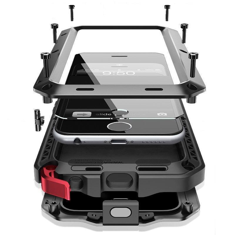 Rugged Metal Reinforced Protective Case Engineered For Your iPhone Gives You The Ultimate In High Impact Protection Without Adding Excess Bulk!  Get Yours Now & You Get FREE Shipping Too!
