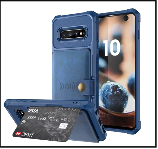 The All New Samsung Deluxe Armor + Wallet Case All-in-One!  Sleek & Compact Yet Carries Your Cards, ID & Cash Too + You Get FREE  🚚 SHIPPING Today!