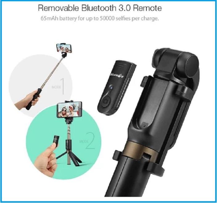Get Your Own Top Rated Wireless Bluetooth Pro Selfie Stick PLUS Mini Tripod & You Get FREE Shipping Too!  ๐