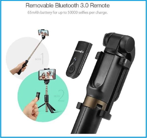 Image of Get Your Own Top Rated Wireless Bluetooth Pro Selfie Stick PLUS Mini Tripod & You Get FREE Shipping Too!  ๐
