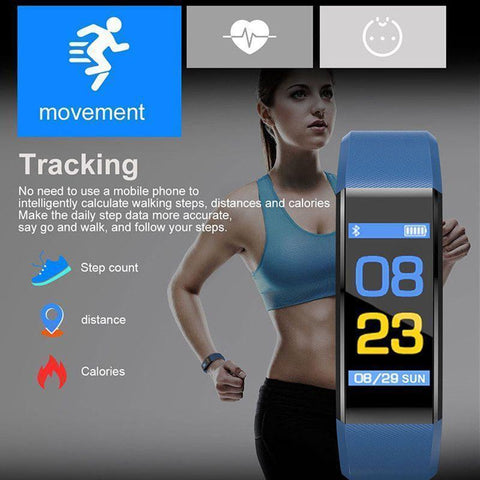 Image of BEST Fitness Smartwatch Tracks Your Running & Walking Distance, Heart Rate, Calories, Blood Pressure & More... Choose From 5 COLORS + Get FREE Delivery Too!