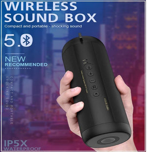 The Ultimate Bluetooth Speaker For BIG Sound Quality Made For Indoors or Outdoors!  Waterproof + LED Light + TF Card Slot AND FM Radio!  Get Yours Now & WE'LL PAY For Shipping!