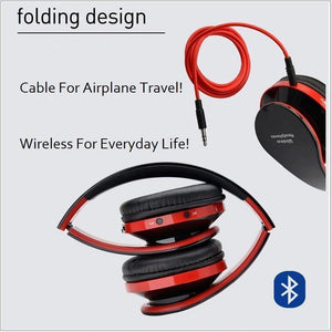 Noise Cancelling Bluetooth Wireless Headphones with Mic! Comfortable, Perfect For Music, Phone, Online Chat & Gaming... Foldable! Superb Sound Quality!