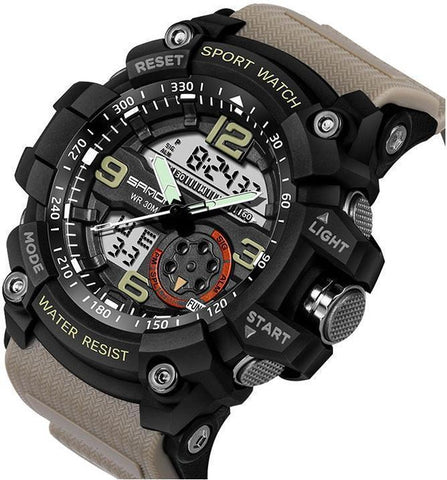 Image of Military-Sports Watch With Advanced LED+Quartz Technology & Loaded With The Functions You Need