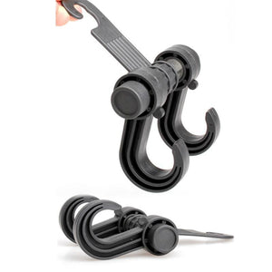 Easy & Convenient Car Seat Double Hanger For Bags, Clothes and More