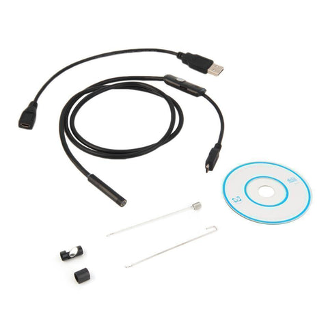 Image of Waterproof 7mm Endoscope For Android Phone With LED Lighted Lens For High Visibility!