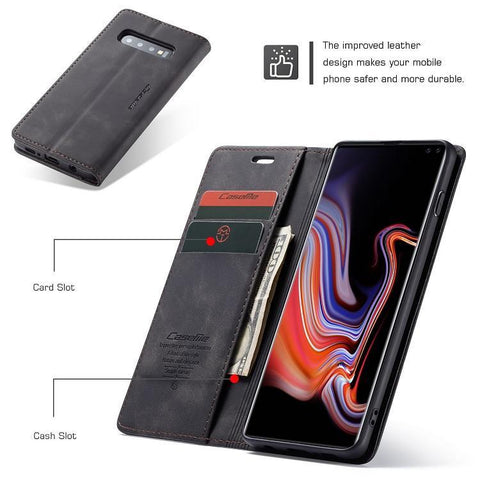 Image of Premium Leather Wallet Case for Samsung Galaxy Samsung S7, S8, S9, S10 [Plus, Edge & Note] Engineered To Protect Your Phone + Give High Quality Style + Function All-in-One!  Get Yours Now + Get FREE 🚚 Shipping Too!