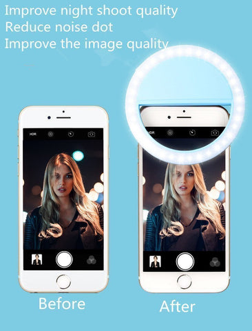 Image of NEW ARRIVAL!!! Powerful and Portable Selfie Light Ring-Use With Your iPhone or Android Smartphone