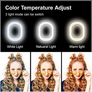 360 ProLight Multi-mode LED Selfie Light Ring + Deluxe Tripod + Bluetooth Remote + 360 Phone Mount For The Perfect Video & Selfie Every Time! You Get FREE 🚛 Shipping Too!