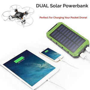 Get Your Own DUAL Solar Powerbank For Charging All Of Your Devices Fast + You Get FREE SHIPPING When You Add This To Your Order Right Now! Select the color you want below: